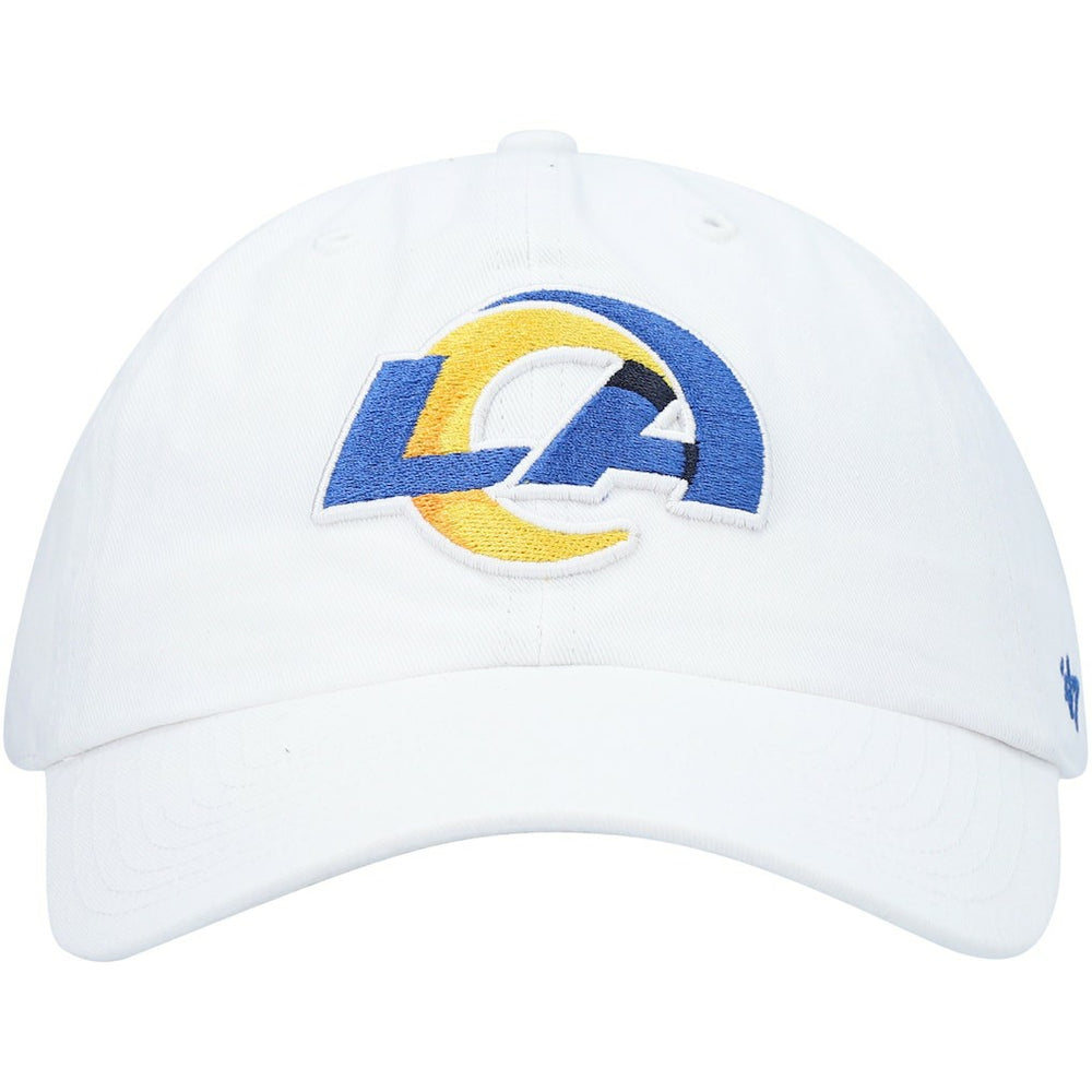 Los Angeles Rams '47 Logo Clean Up Adjustable Hat White | 47 brand