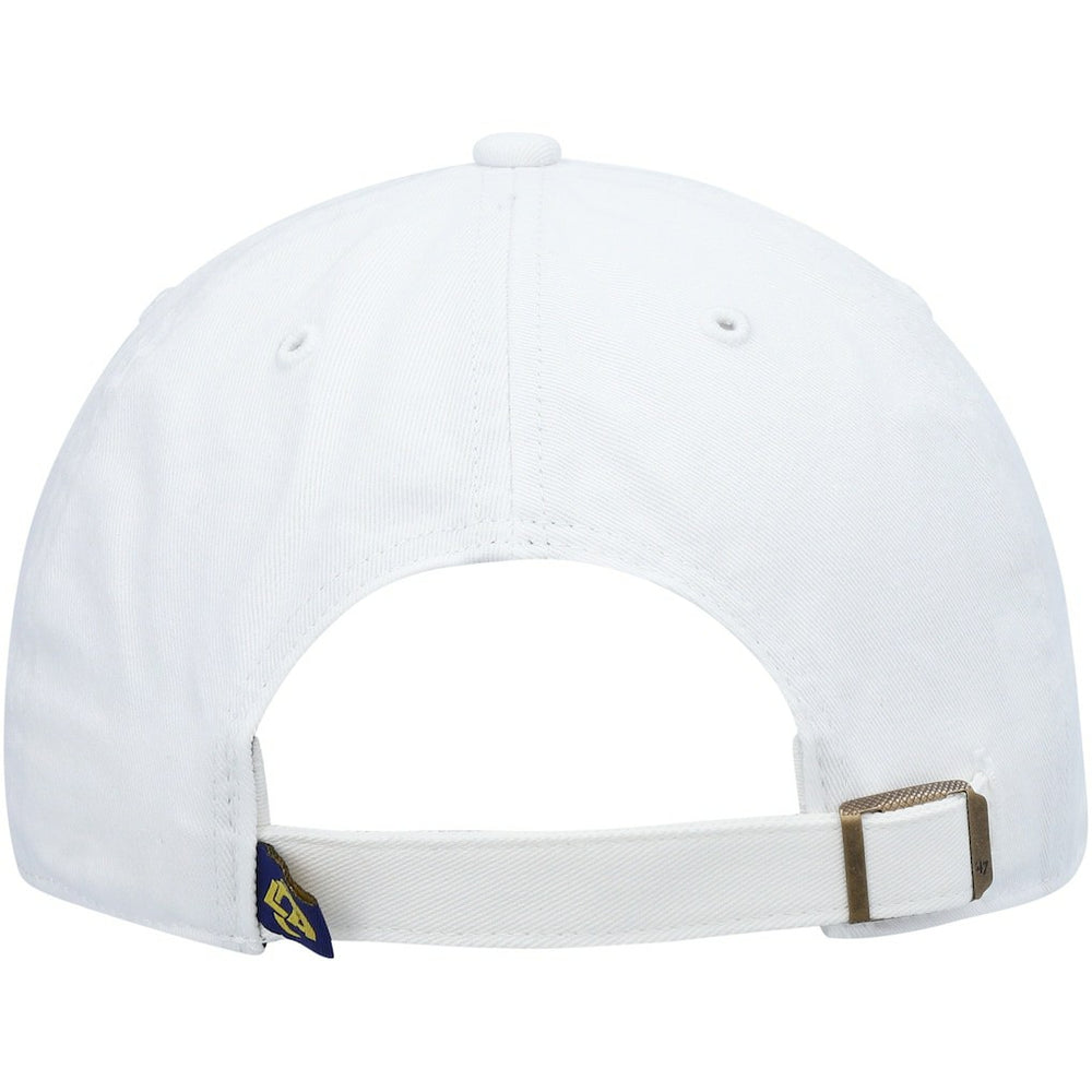 Los Angeles Rams '47 Logo Clean Up Adjustable Hat White | 47 brand