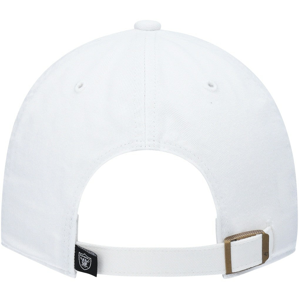 Las Vegas Raiders '47 Clean Up Adjustable Hat White | 47 brand
