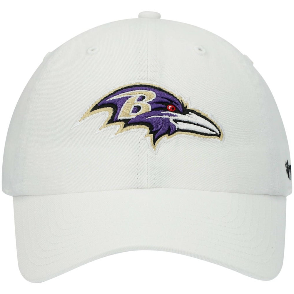 Baltimore Ravens '47 Clean Up Adjustable Hat White | 47 brand