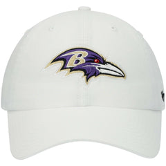 Baltimore Ravens '47 Clean Up Adjustable Hat White | 47 brand