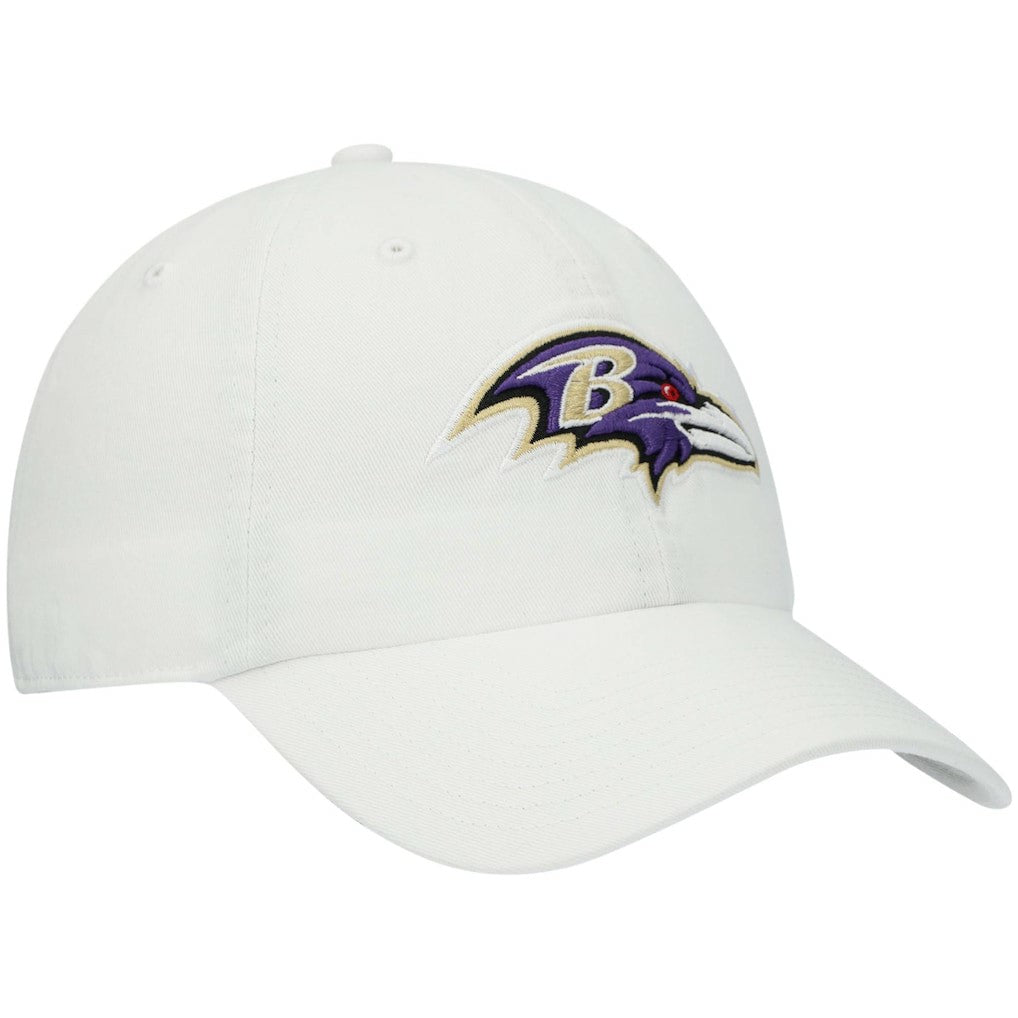 Baltimore Ravens '47 Clean Up Adjustable Hat White | 47 brand