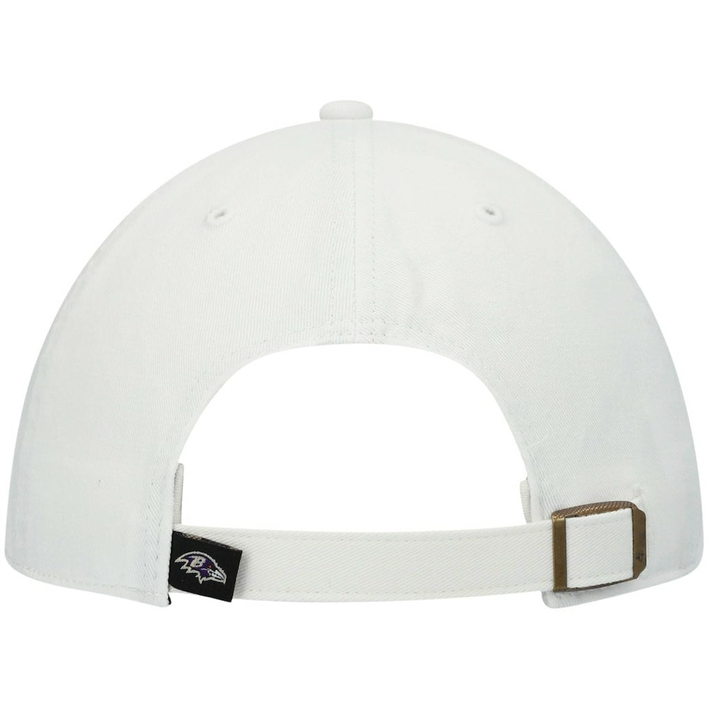 Baltimore Ravens '47 Clean Up Adjustable Hat White | 47 brand
