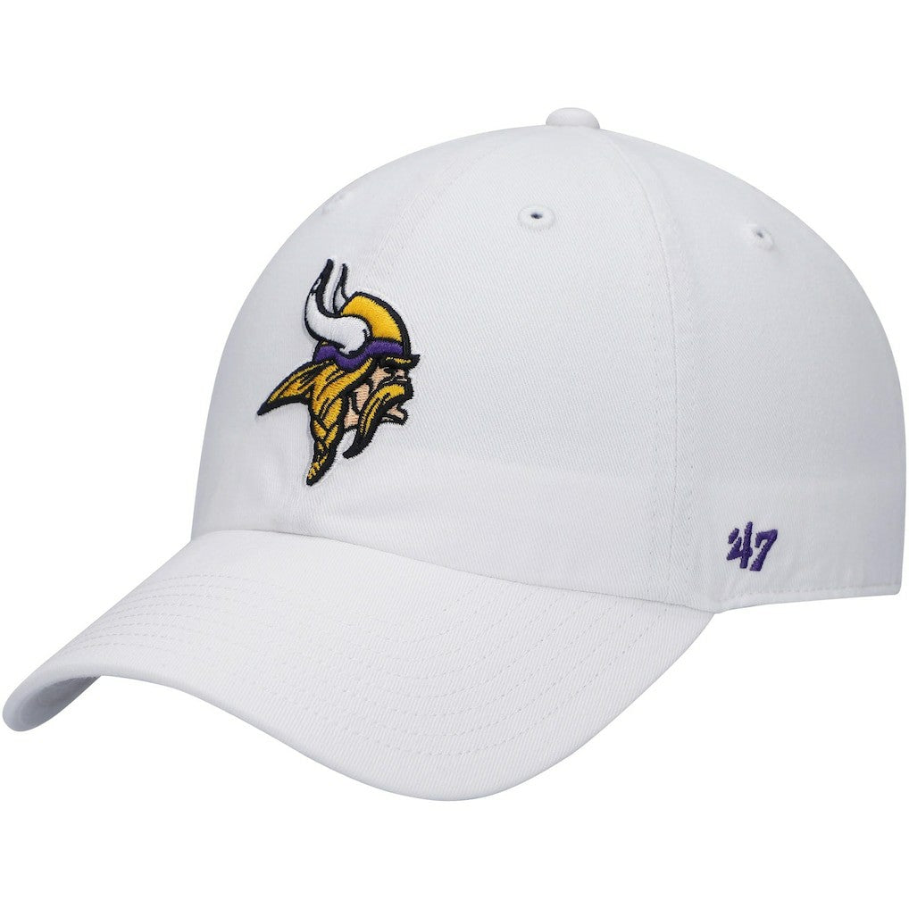 Minnesota Vikings '47 Logo Clean Up Adjustable Hat White | 47 brand