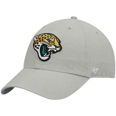 Jacksonville Jaguars '47 Logo Clean Up Adjustable Hat Gray | 47 brand