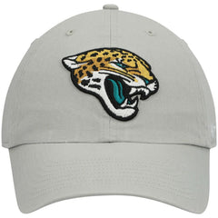 Jacksonville Jaguars '47 Logo Clean Up Adjustable Hat Gray | 47 brand