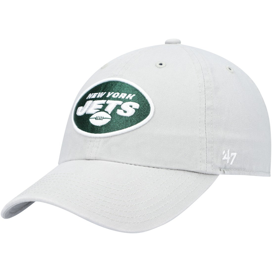 New York Jets '47 Clean Up Adjustable Hat Gray | 47 brand