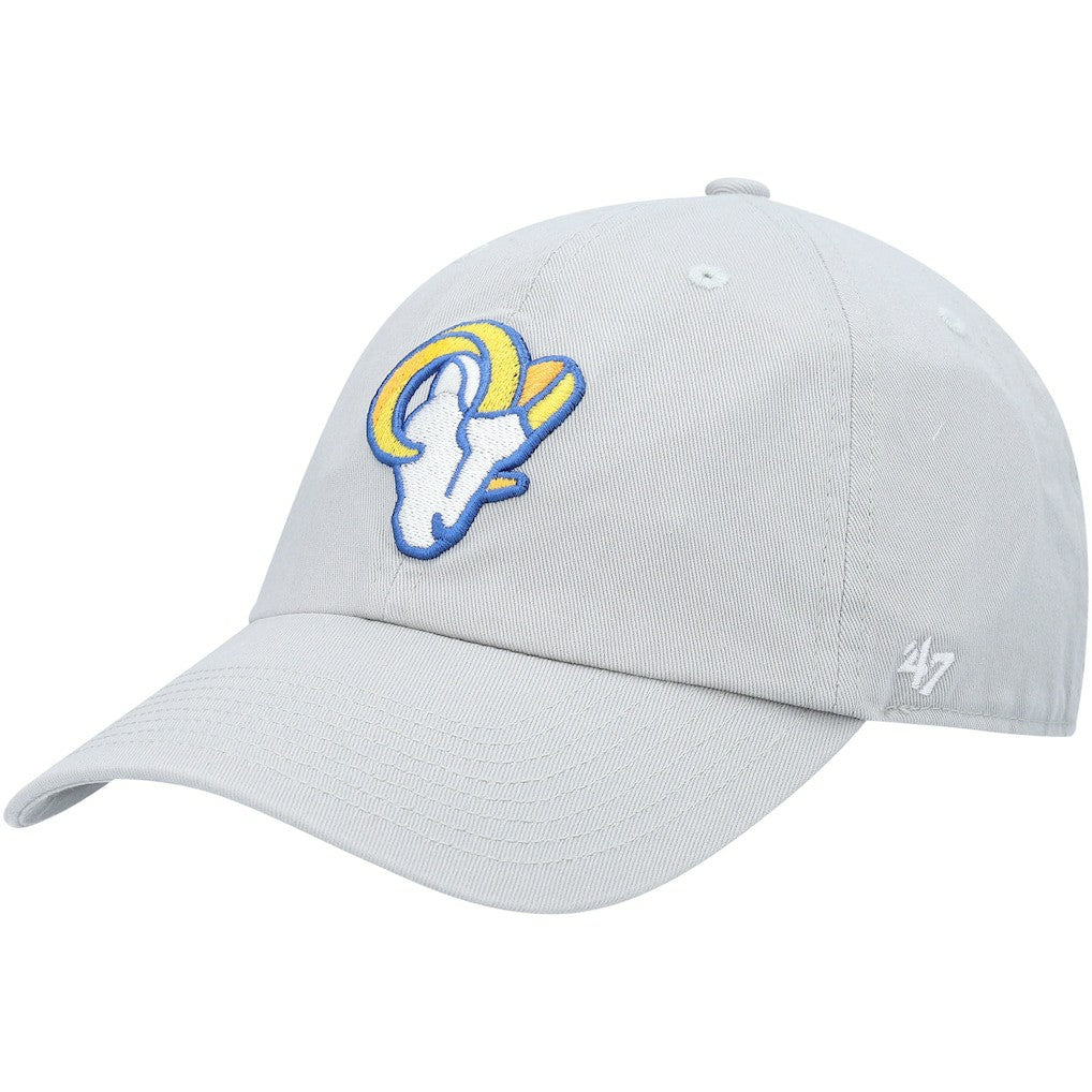 Los Angeles Rams '47 Logo Clean Up Adjustable Hat Gray | 47 brand