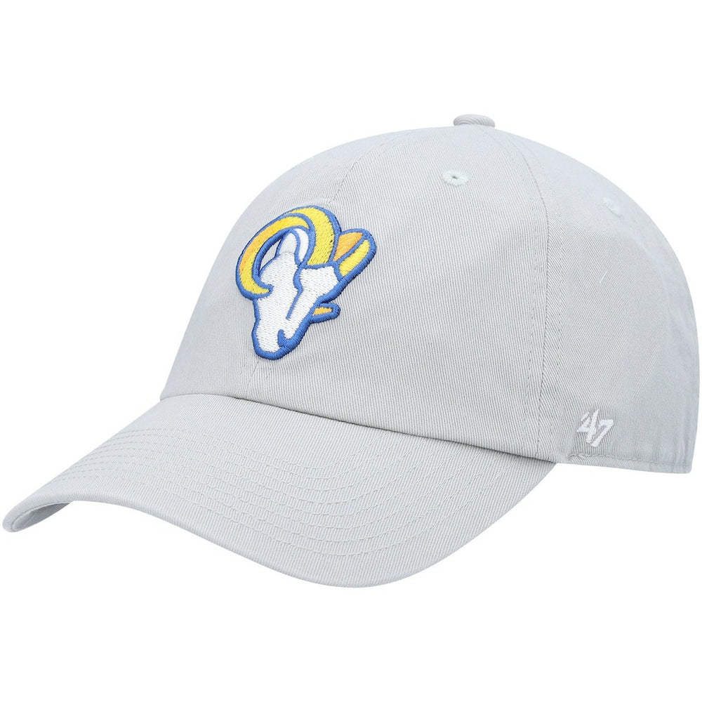Los Angeles Rams '47 Logo Clean Up Adjustable Hat Gray | 47 brand