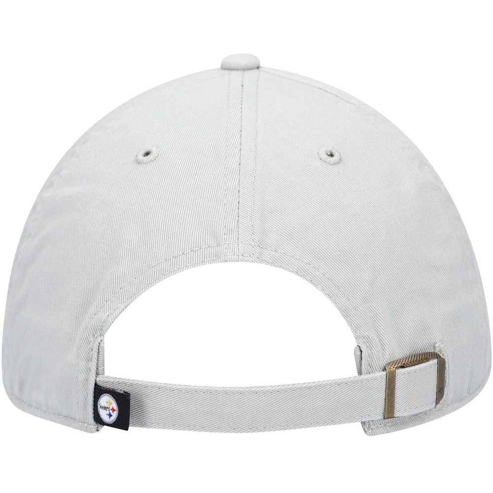 Pittsburgh Steelers '47 Clean Up Adjustable Hat Gray | 47 brand