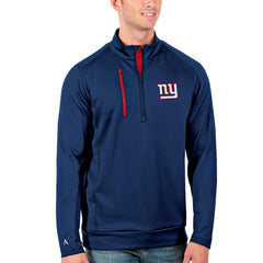 New York Giants Antigua Generation Quarter-Zip Pullover Jacket Royal/Red | NFL