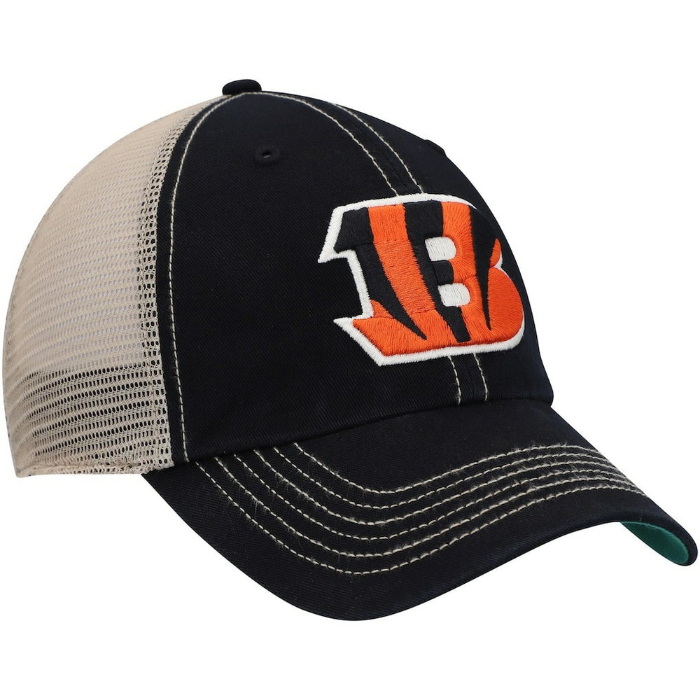 Cincinnati Bengals '47 Trawler Trucker Clean Up Snapback Hat Black/Natural | 47 brand