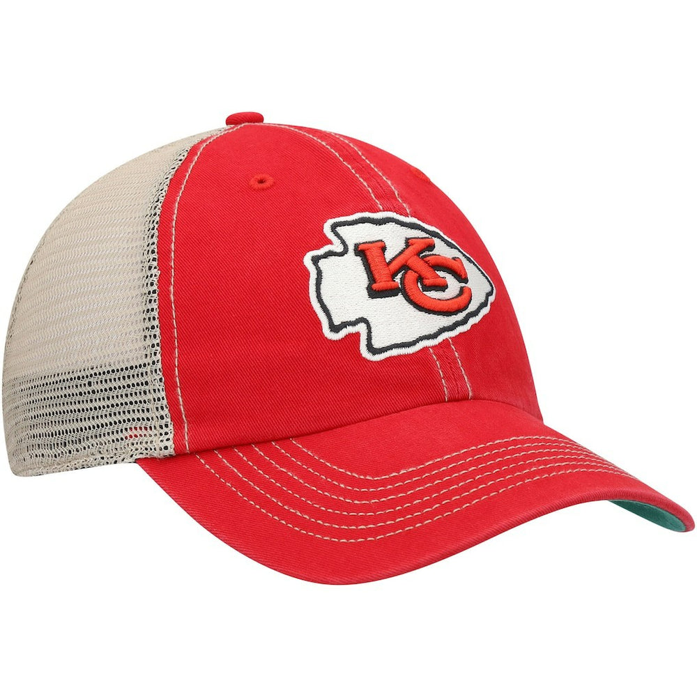Kansas City Chiefs '47 Trawler Trucker Clean Up Snapback Hat Red/Natural | 47 brand