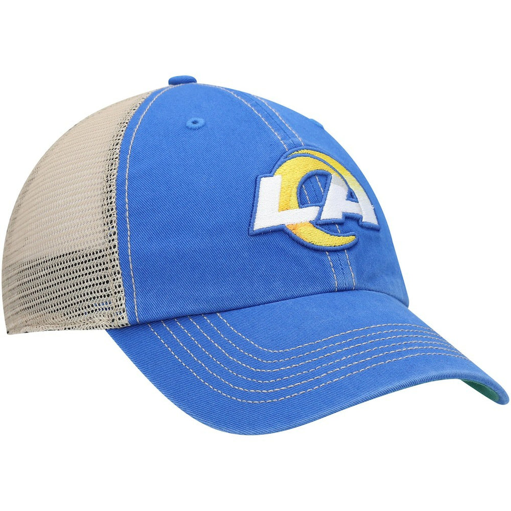 Los Angeles Rams '47 LA Trawler Trucker Clean Up Snapback Hat Royal/Natural | 47 brand
