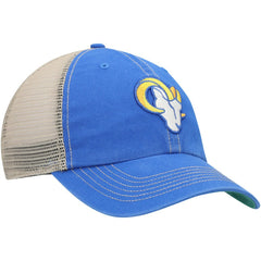 Los Angeles Rams '47 Head Trawler Trucker Clean Up Snapback Hat Royal/Natural | 47 brand