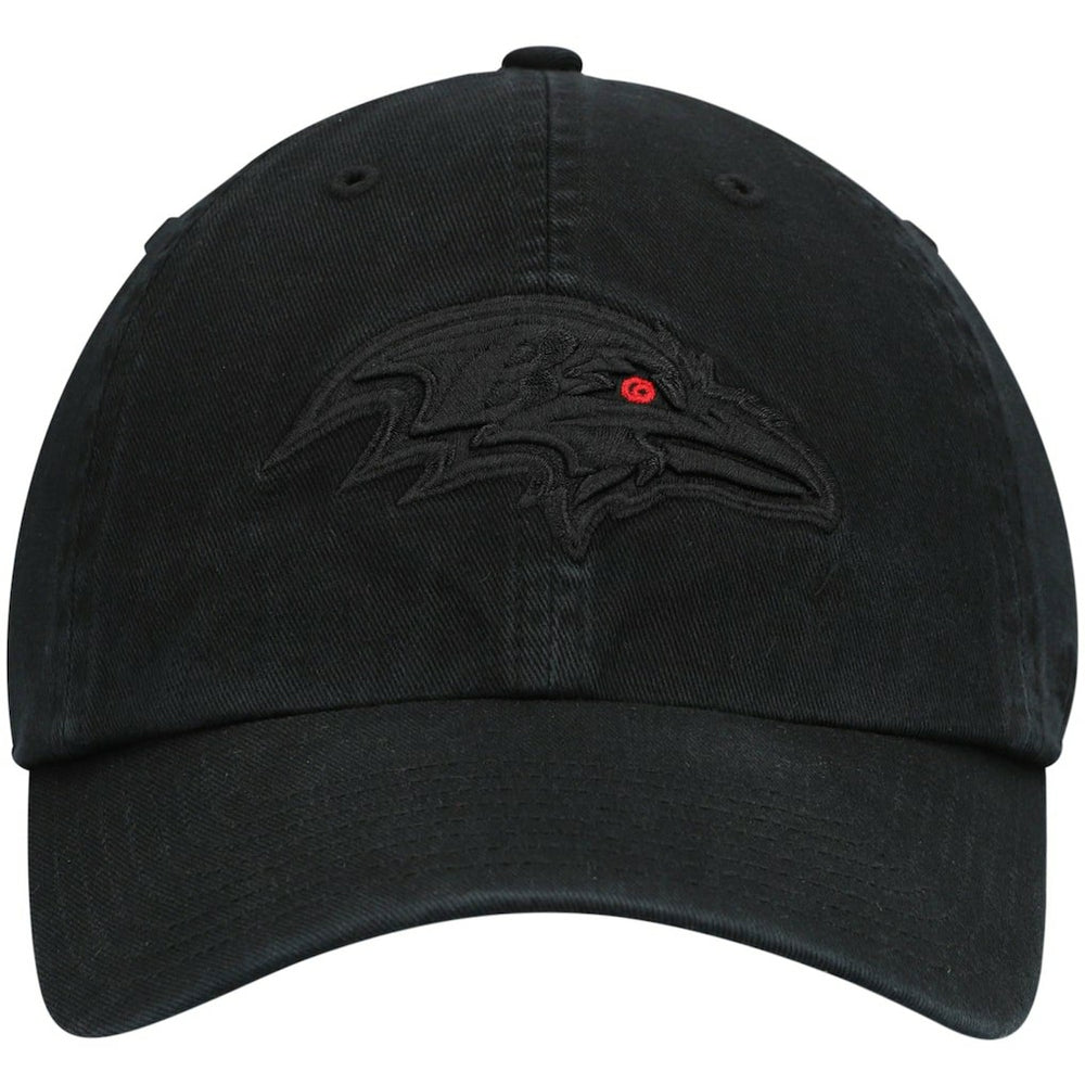 Baltimore Ravens '47 Team Tonal Clean Up Adjustable Hat Black | 47 brand