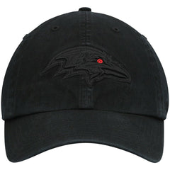Baltimore Ravens '47 Team Tonal Clean Up Adjustable Hat Black | 47 brand