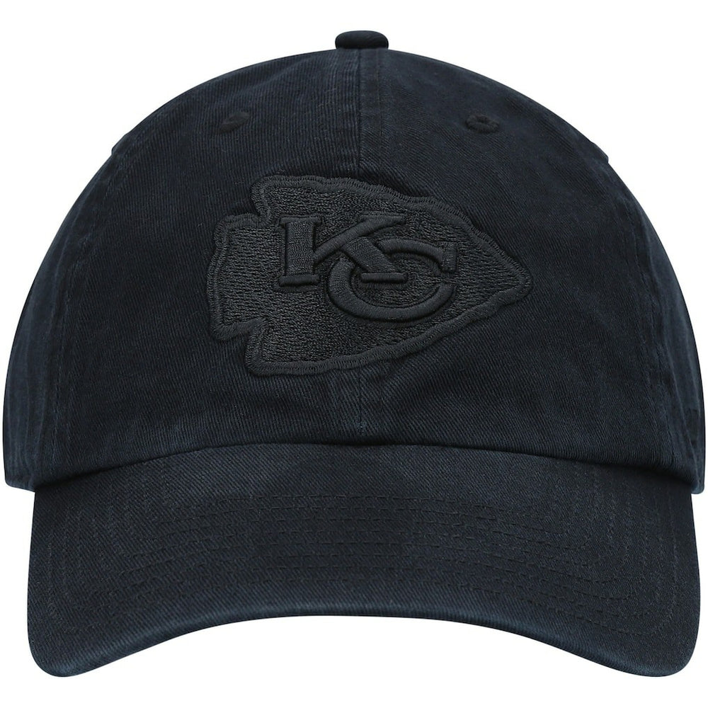 Kansas City Chiefs '47 Team Tonal Clean Up Adjustable Hat Black | 47 brand