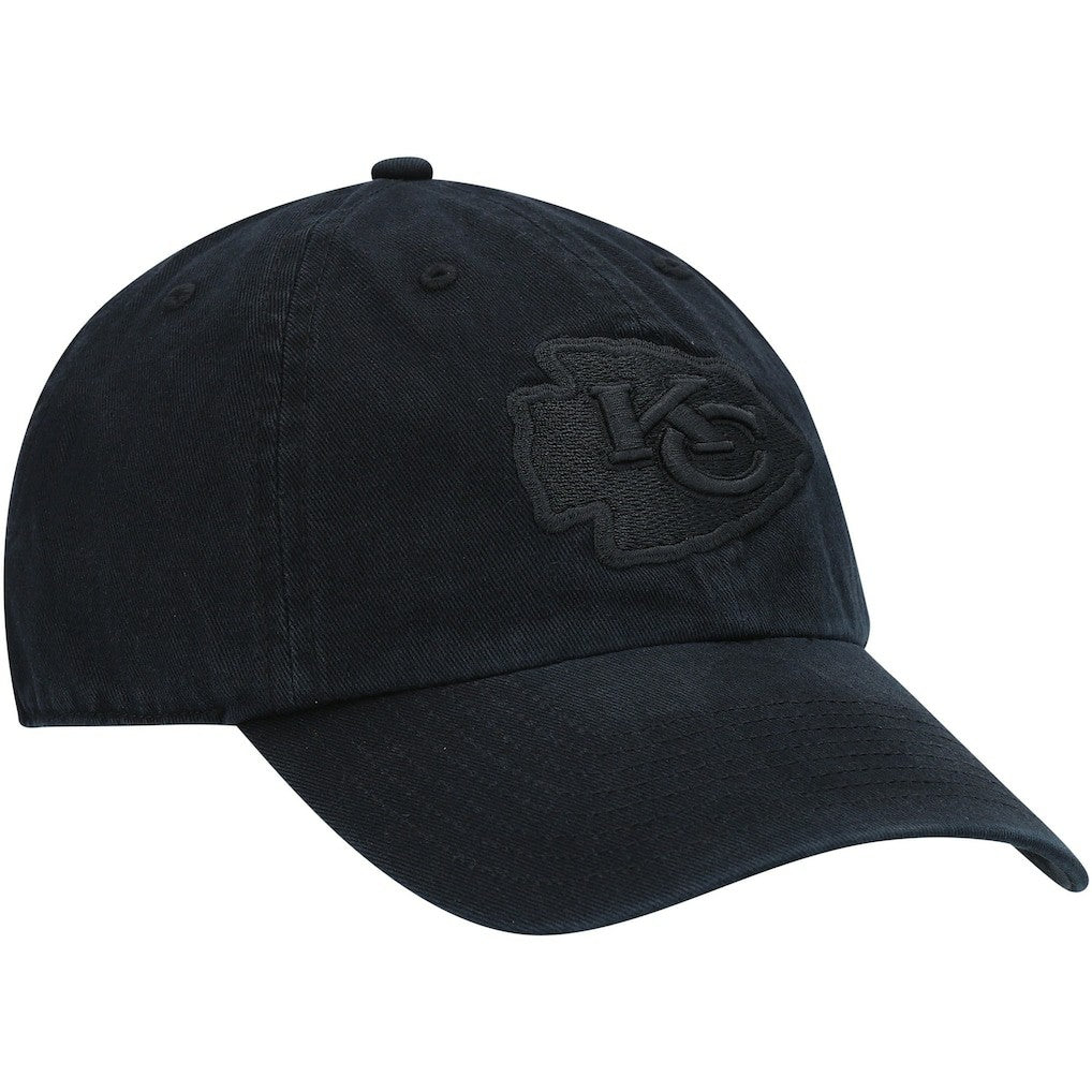 Kansas City Chiefs '47 Team Tonal Clean Up Adjustable Hat Black | 47 brand