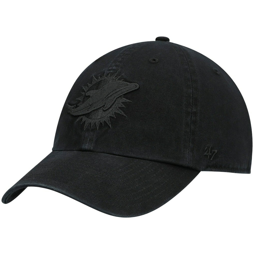 Miami Dolphins '47 Team Tonal Clean Up Adjustable Hat Black | 47 brand