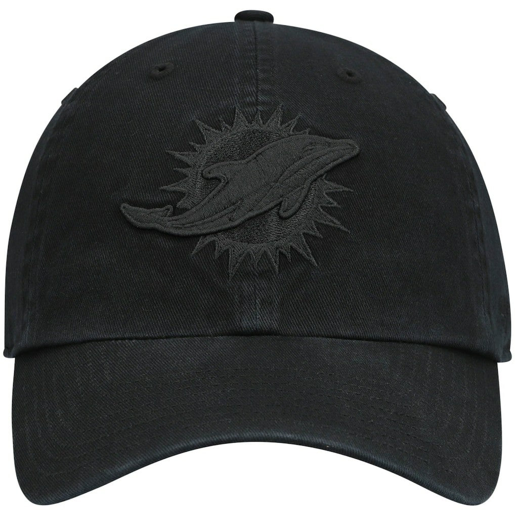Miami Dolphins '47 Team Tonal Clean Up Adjustable Hat Black | 47 brand