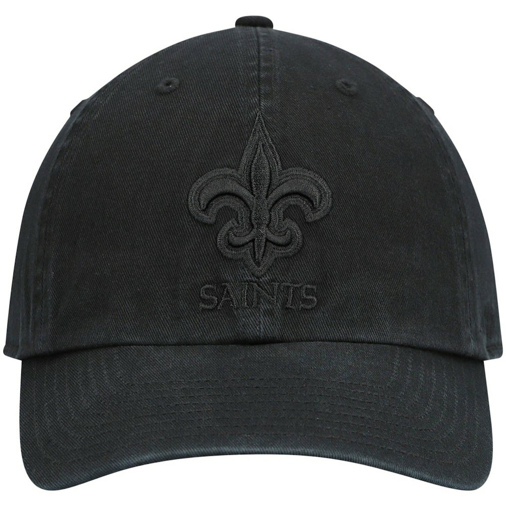 New Orleans Saints '47 Team Tonal Clean Up Adjustable Hat Black | 47 brand