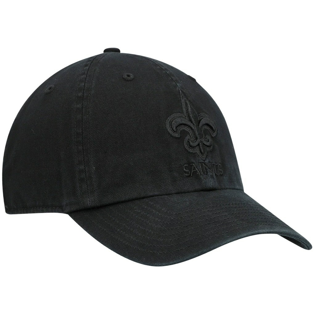 New Orleans Saints '47 Team Tonal Clean Up Adjustable Hat Black | 47 brand