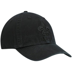 New Orleans Saints '47 Team Tonal Clean Up Adjustable Hat Black | 47 brand