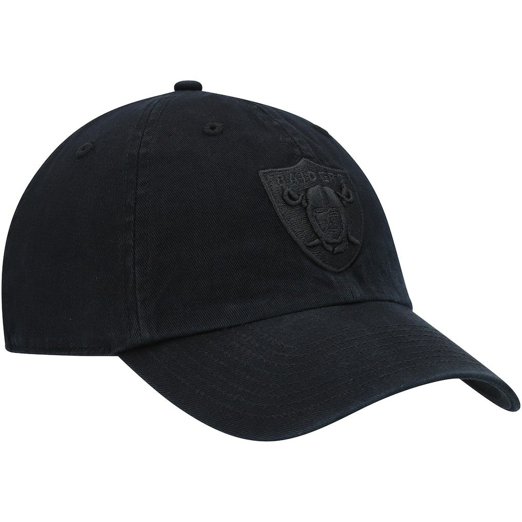 Las Vegas Raiders '47 Team Tonal Clean Up Adjustable Hat Black | 47 brand