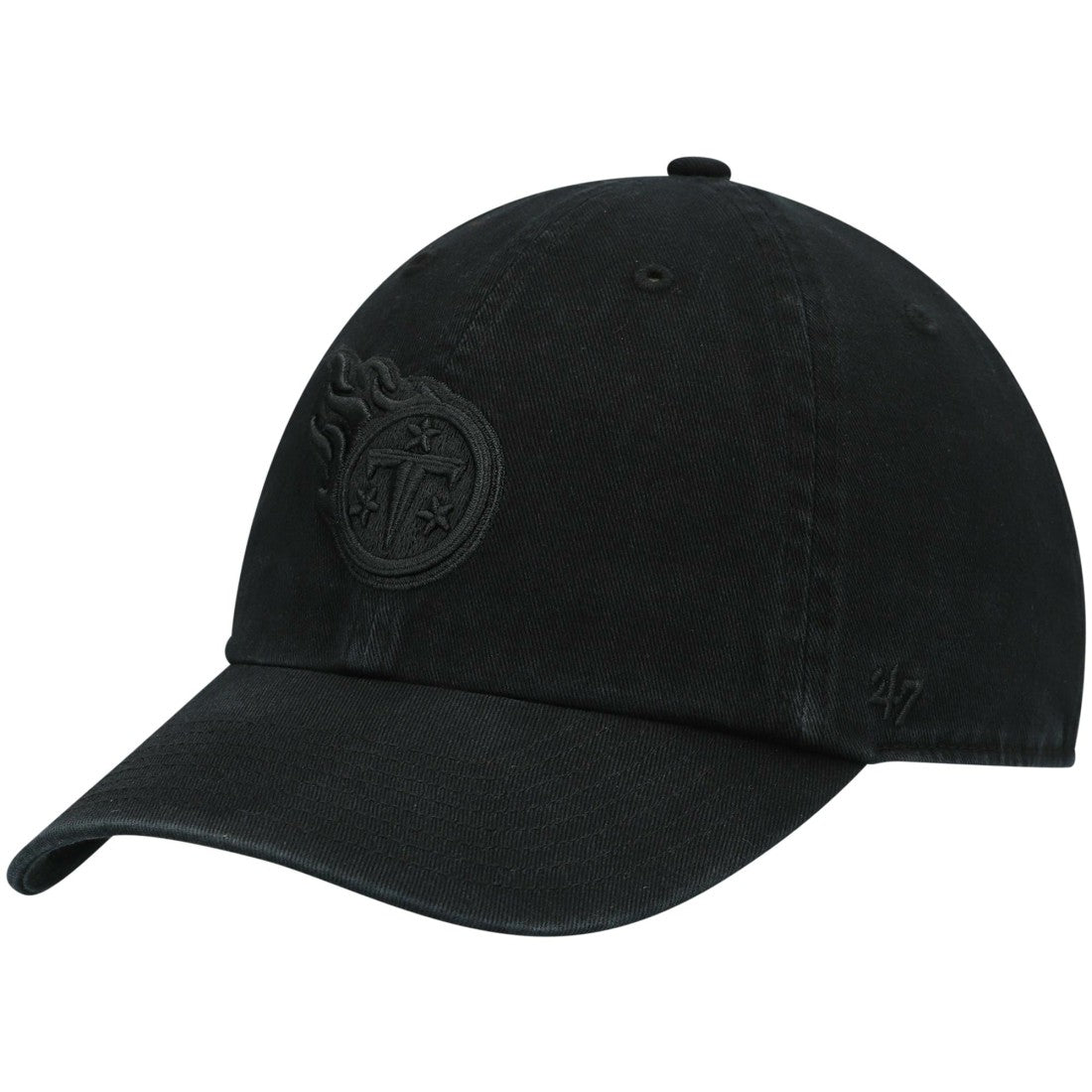 Tennessee Titans '47 Team Tonal Clean Up Adjustable Hat Black | 47 brand