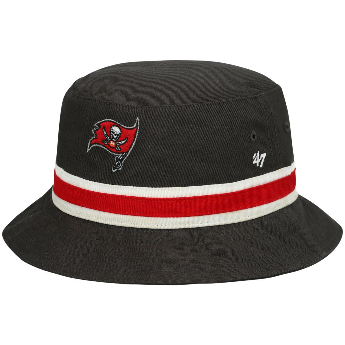 Tampa Bay Buccaneers '47 Striped Bucket Hat Graphite | 47 brand