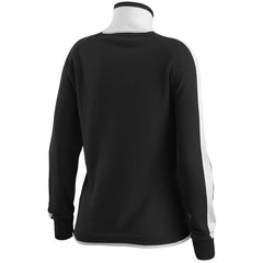 New Orleans Saints WEAR by Erin Andrews Women's Ski Raglan Pullover Sweater Black | NFL