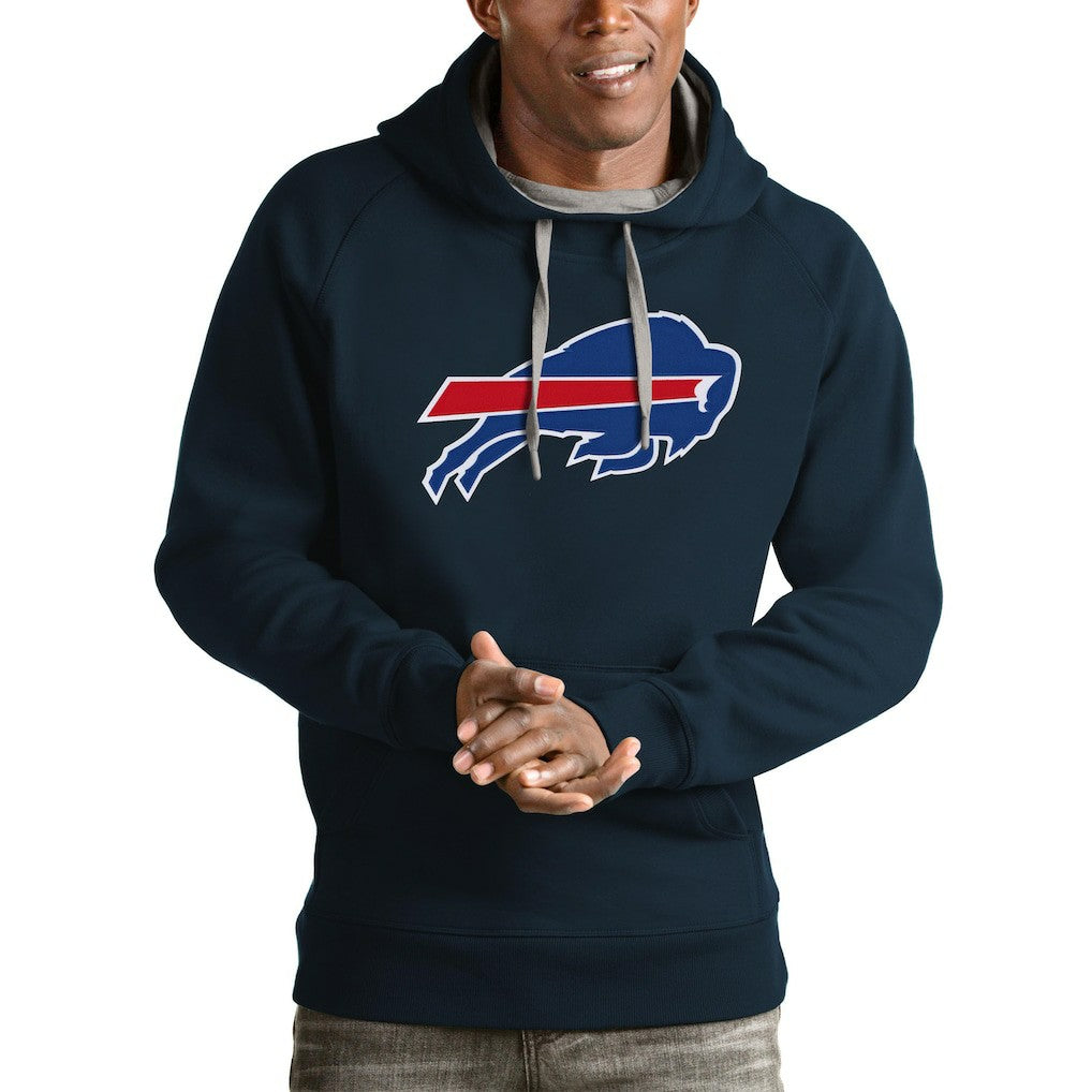 Buffalo Bills Antigua Victory Pullover Hoodie Navy | NFL