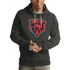 Chicago Bears Antigua Victory Pullover Hoodie Charcoal | NFL