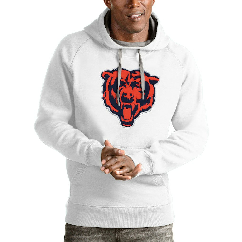 Chicago Bears Antigua Victory Pullover Hoodie White | NFL