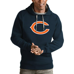 Chicago Bears Antigua Logo Victory Pullover Hoodie Navy | NFL