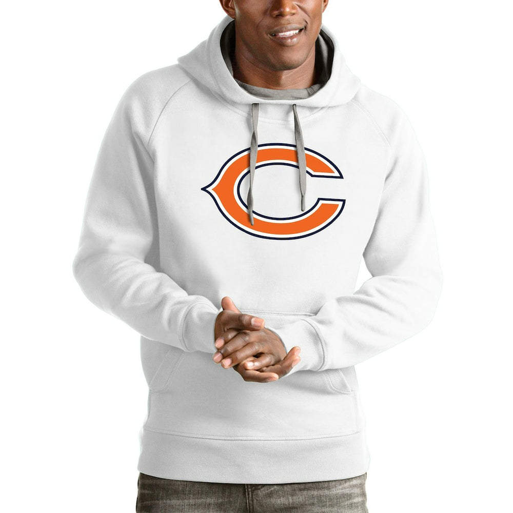 Chicago Bears Antigua Victory Pullover Hoodie White | NFL
