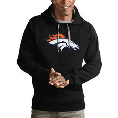 Denver Broncos Antigua Victory Pullover Hoodie Black | NFL