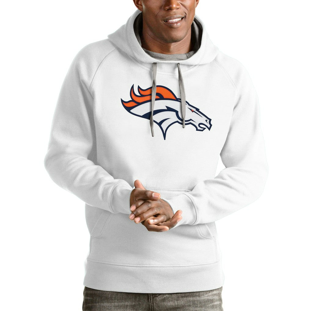 Denver Broncos Antigua Victory Pullover Hoodie White | NFL
