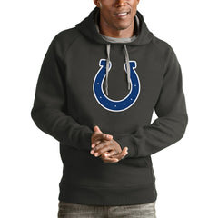 Indianapolis Colts Antigua Victory Pullover Hoodie Charcoal | NFL