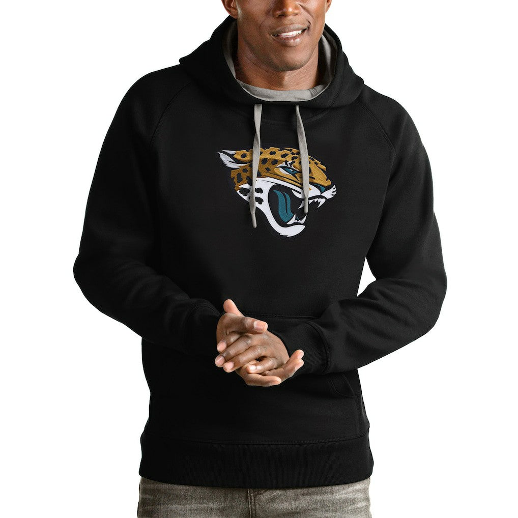 Jacksonville Jaguars Antigua Victory Pullover Hoodie Black | NFL