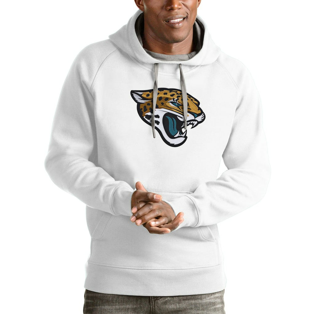 Jacksonville Jaguars Antigua Victory Pullover Hoodie White | NFL