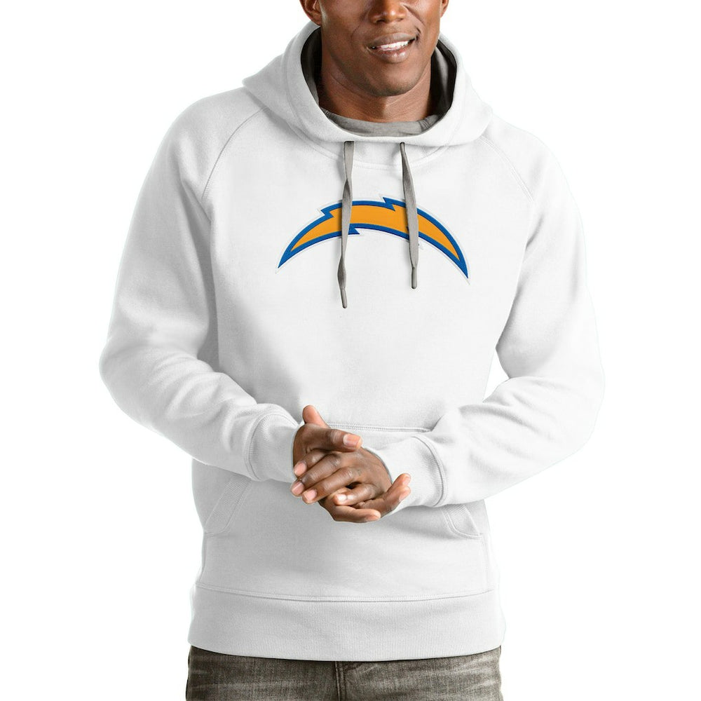 Los Angeles Chargers Antigua Victory Pullover Hoodie White | NFL