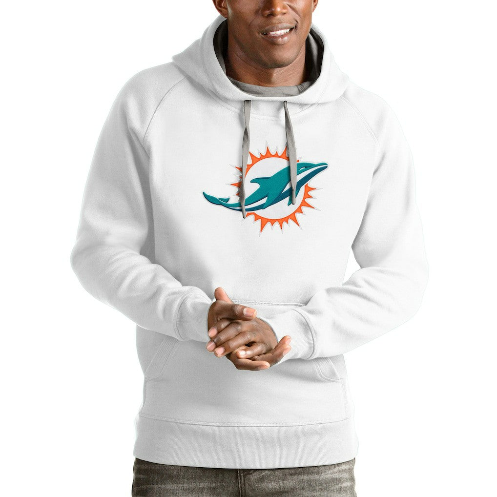 Miami Dolphins Antigua Victory Pullover Hoodie White | NFL