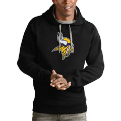Minnesota Vikings Antigua Victory Pullover Hoodie Black | NFL