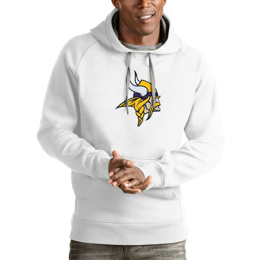 Minnesota Vikings Antigua Victory Pullover Hoodie White | NFL