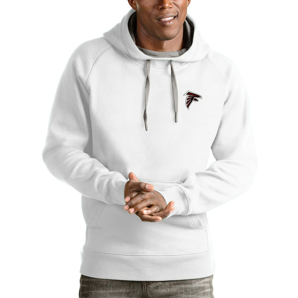Atlanta Falcons Antigua Logo Victory Pullover Hoodie White | NFL