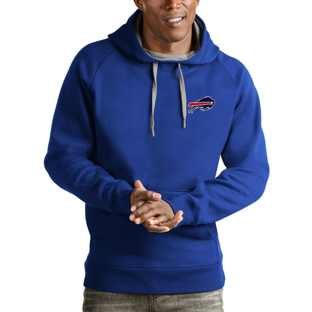 Buffalo Bills Antigua Logo Victory Pullover Hoodie Royal | NFL