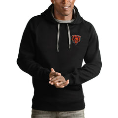 Chicago Bears Antigua Logo Victory Pullover Hoodie Black | NFL