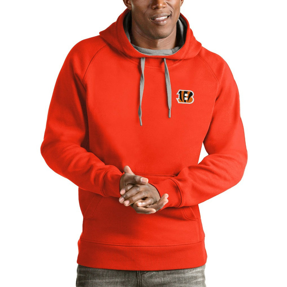 Cincinnati Bengals Antigua Logo Victory Pullover Hoodie Orange | NFL